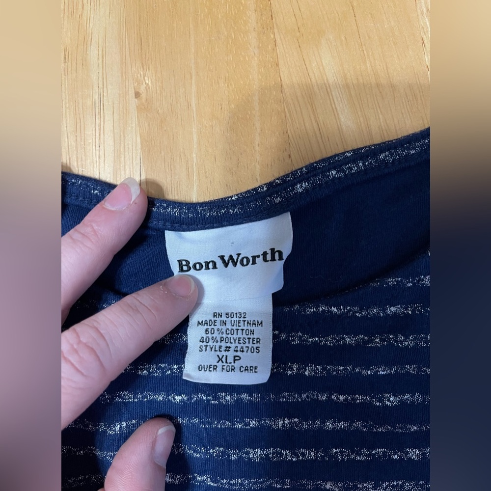 Bin Worth, size XLP, blue and white. - Picture 2 of 5